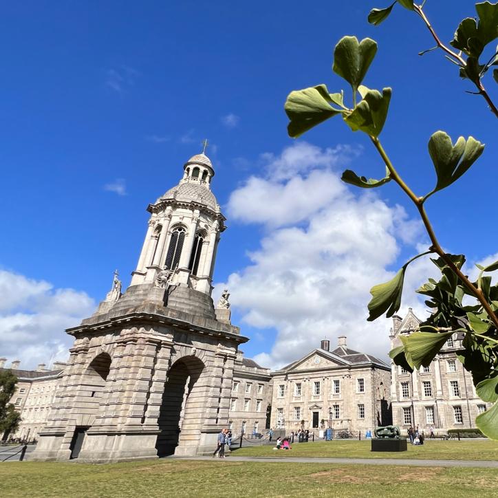 Trinity College Dublin's iconic Parliament Square.
