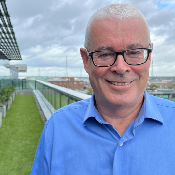 Catching the IDA's Head of BioPharma and Food, Rory Mullen, on the beautiful IDA balcony.