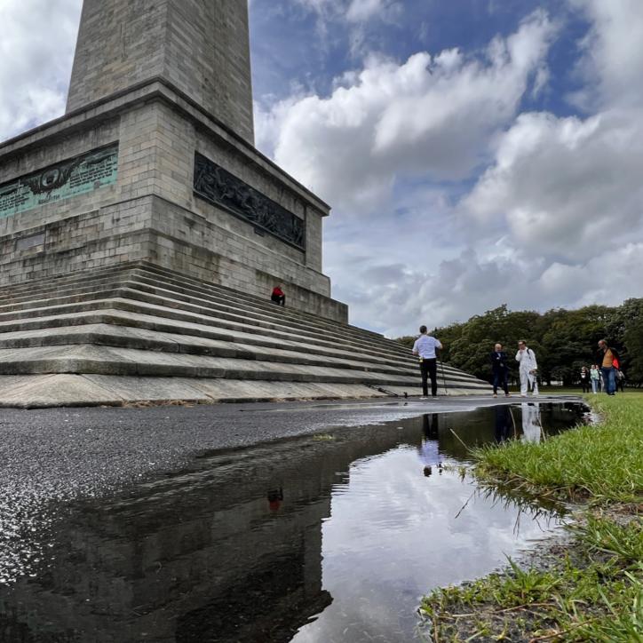 The famous Wellington monument in Phoenix Park.