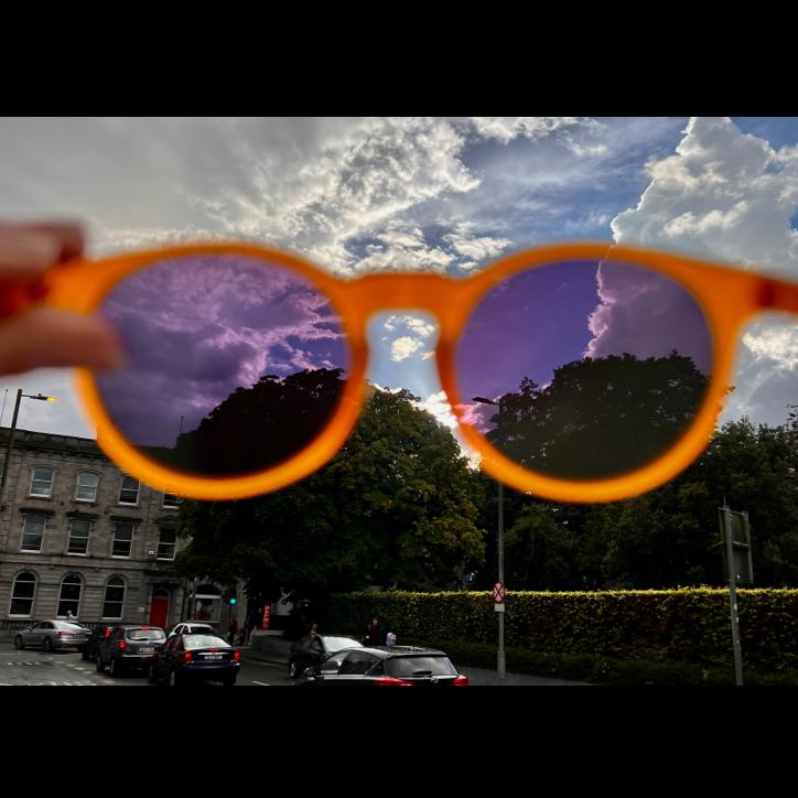 Seeing Galway through...purple colored glasses.