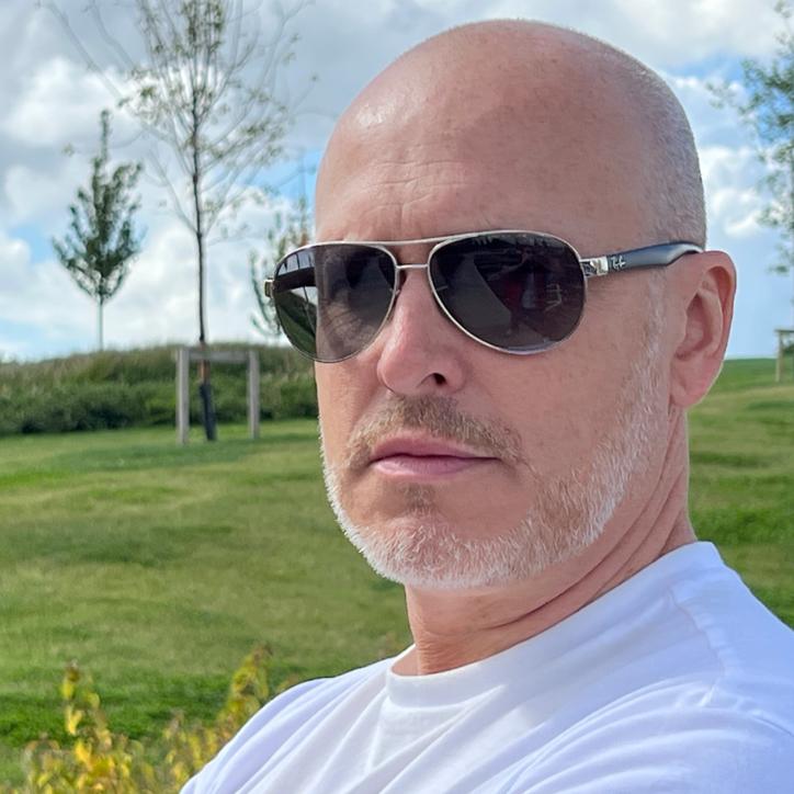 Phill Neill practicing his best Biff Tannen.