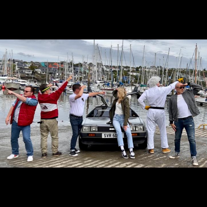 The team scouting their next location at Kinsale Harbour in Cork.