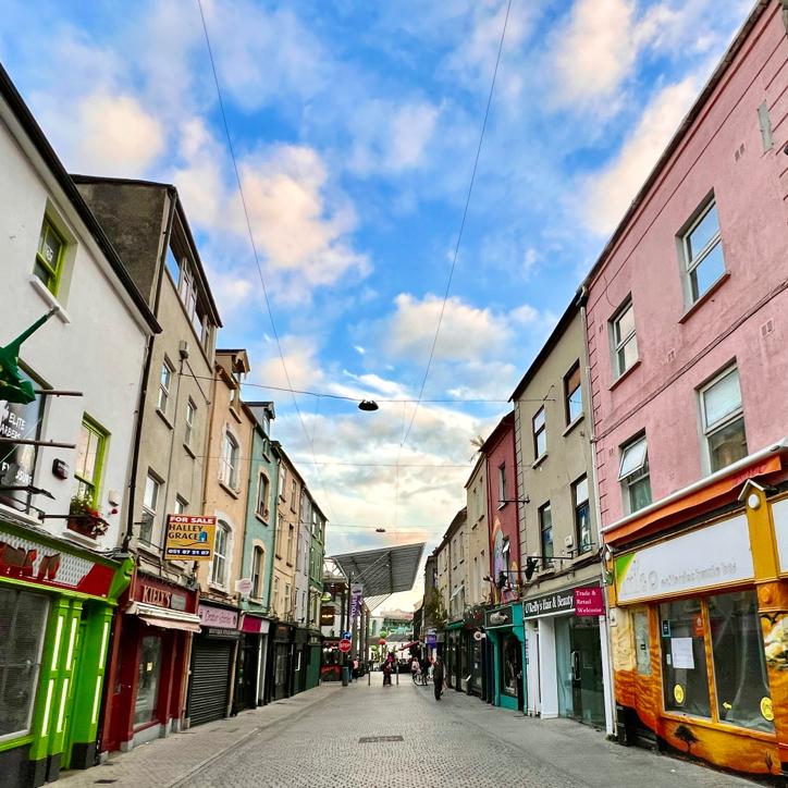 Enjoying the colours on the streets of Waterford.