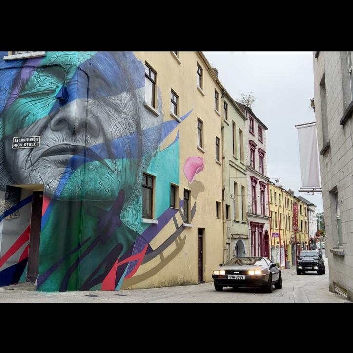 The team loved spotting the murals of Waterford.
