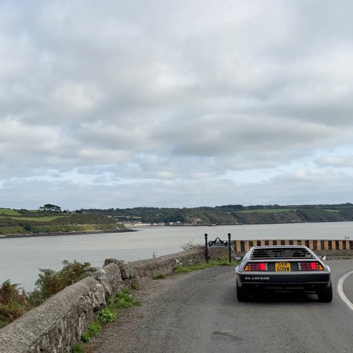 Taking the ferry to Ballyhack Castle from Passage East. 