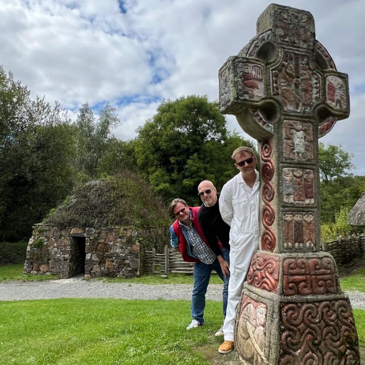 George, Nigel, and Phill at the Irish Heritage Park.
