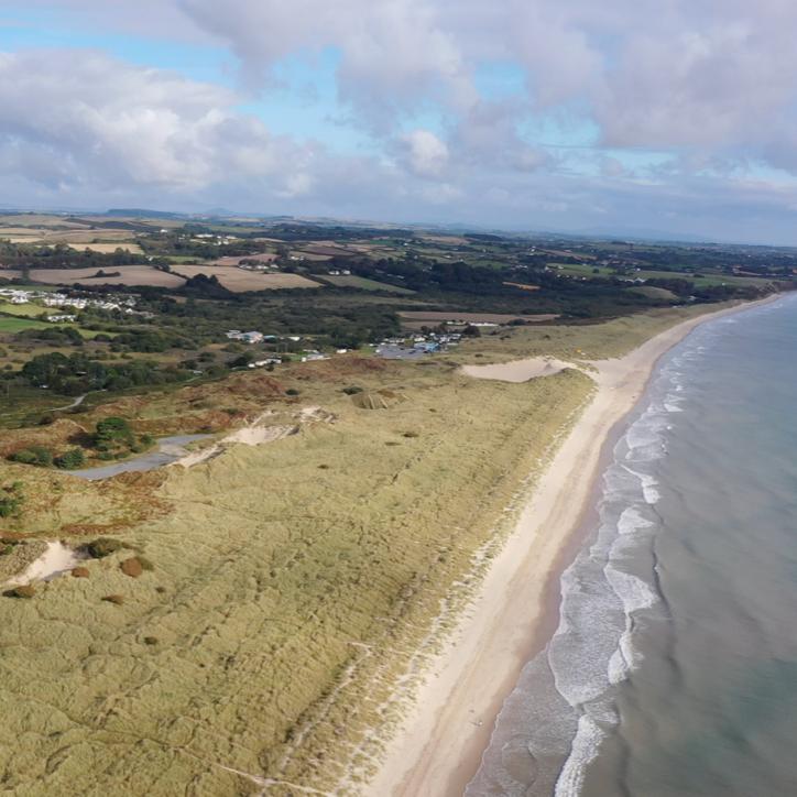 On the other side of Curracloe Beach.