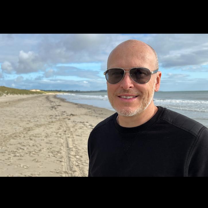 Phill Neill enjoying Curracloe Beach. 