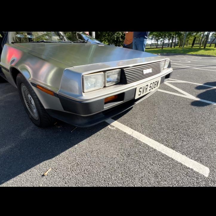 The DeLorean still looking fresh after two weeks of road-tripping.