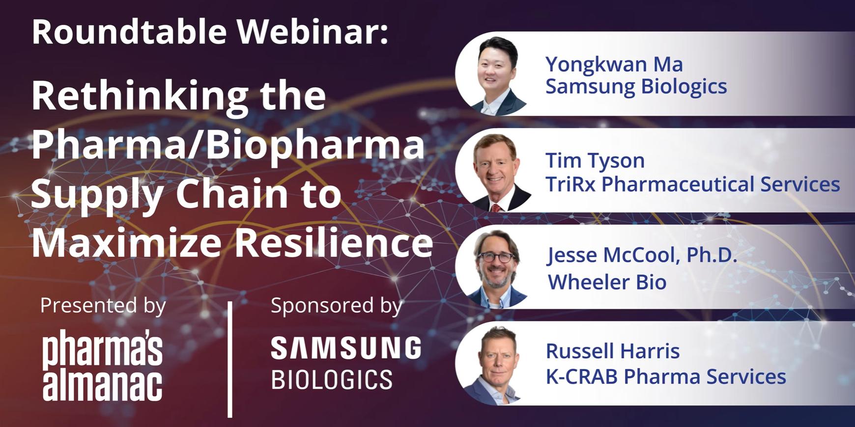Rethinking the Pharma/Biopharma Supply Chain to Maximize Resilience