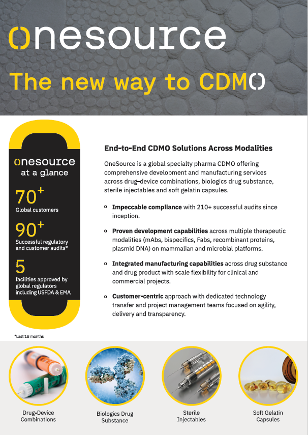 OneSource - The new way to CDMO