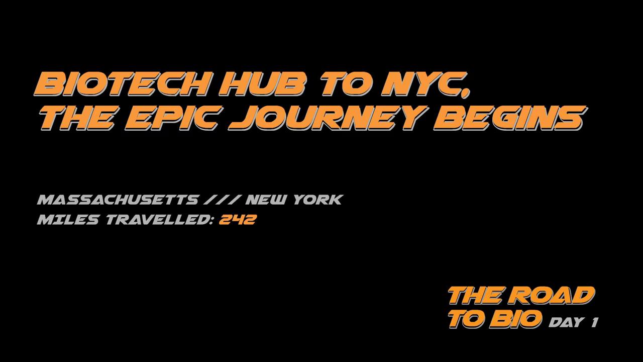 Biotech Hub to NYC, The Epic Journey Begins