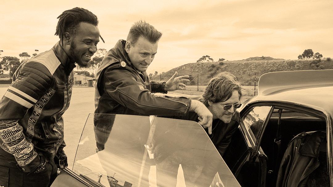 Adama, Rocco, and Lucas getting a first look at the interior of the Interceptor.