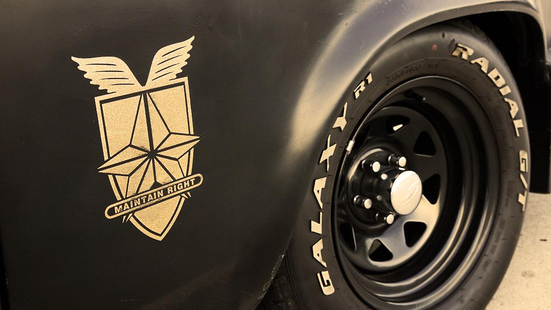 Check out those tires — perfect for burnouts!