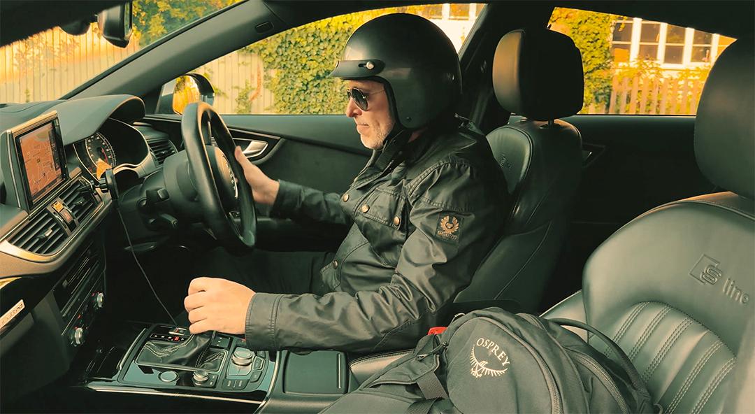 Phill Neill assuming the role of Goose for the road trip.