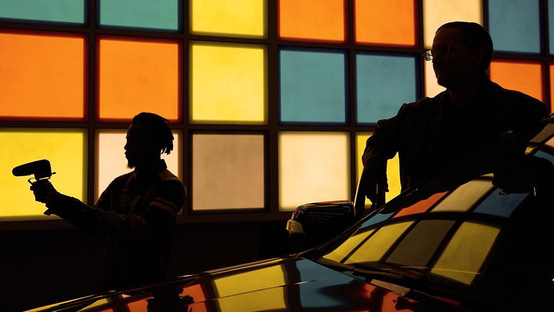 Lucas and Adama lurking in the shadows.
