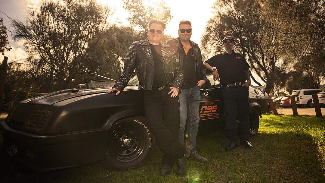 Nigel, Rocco, and Clint looking like they're ready to take on Australia.