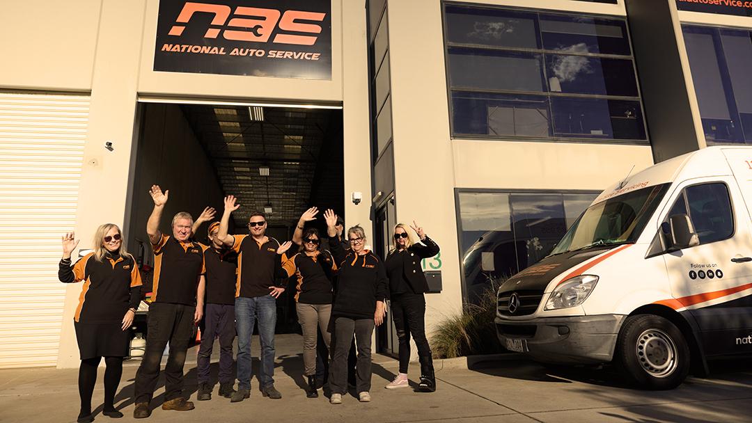 The whole NAS crew came out to wish the team good luck on the road trip.