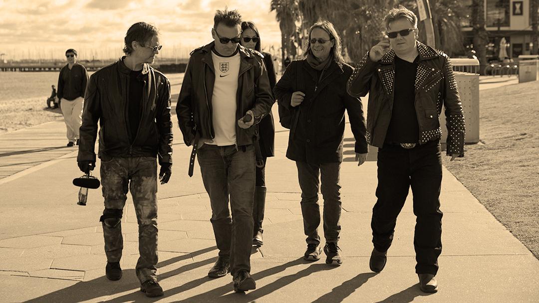 Lucas, Rocco, Frank, and Nigel make a pretty good album cover here.