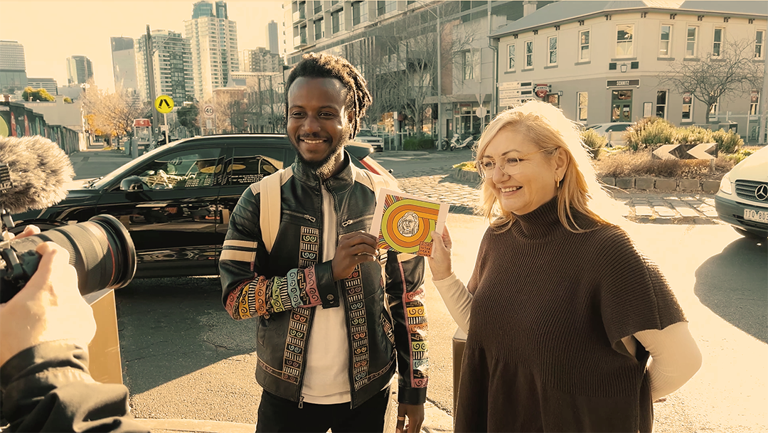 Adama and Kate Munnings, CEO of Vitrafy.