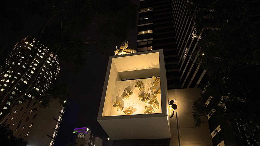 A bit of interesting bee art on the streets of Melbourne.