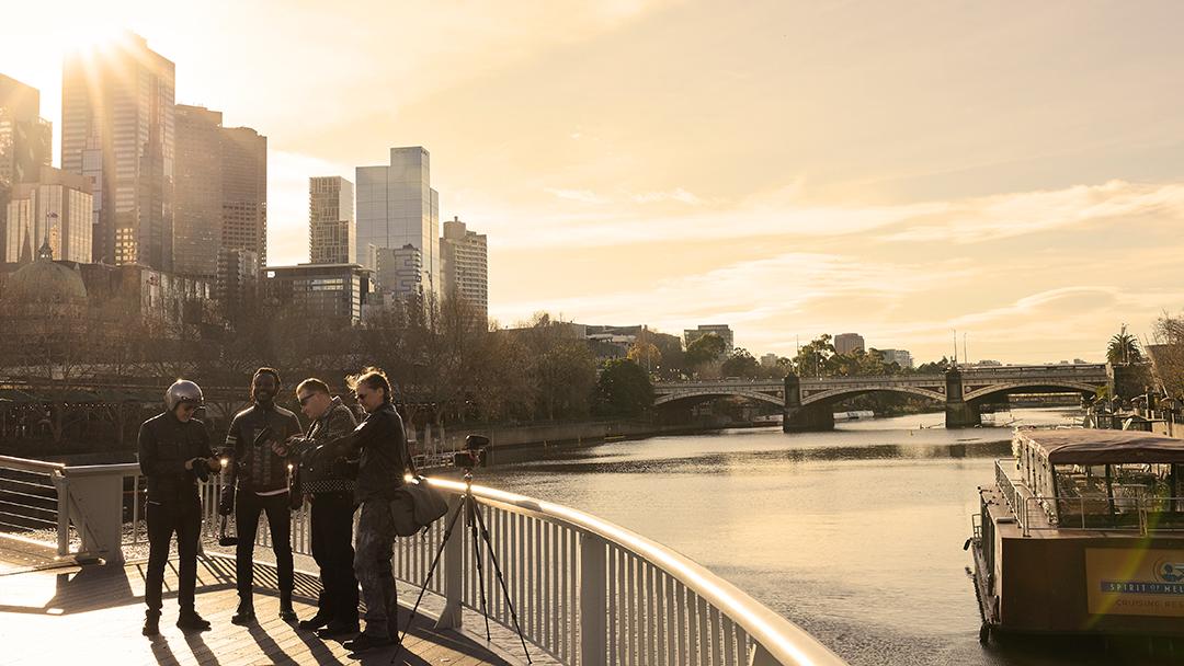 Magic hour is approaching Melbourne.