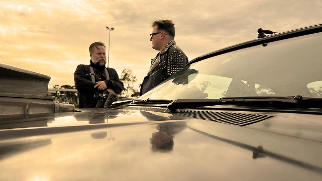 Mark and Nigel getting down to business.