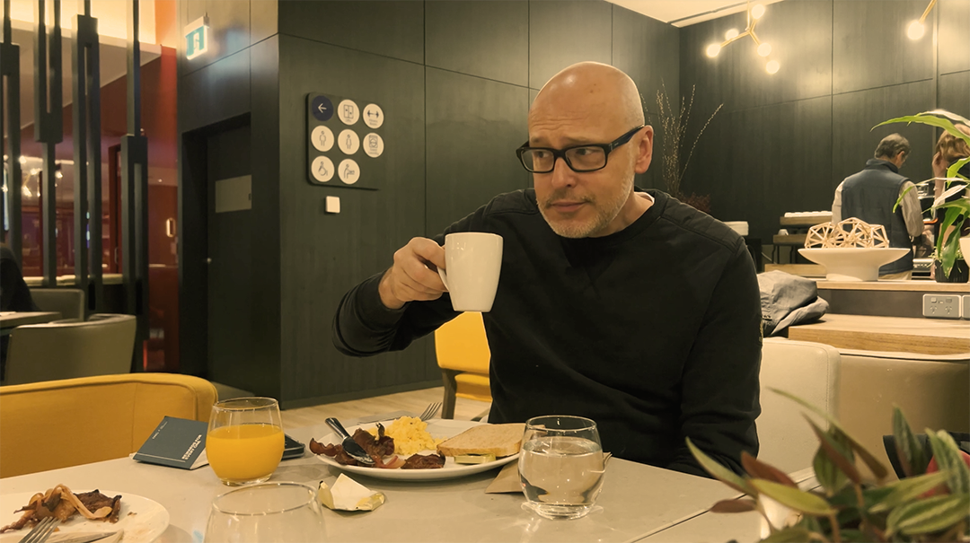 A continental breakfast for our continental cruiser.