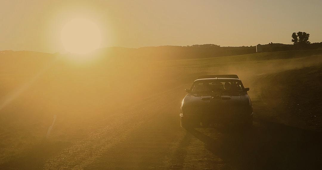 Riding off in the sunset.