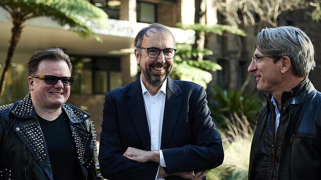 All smiles at the interview with Professor Merlin Crossley, Deputy Vice-Chancellor (Academic Quality) at UNSW.