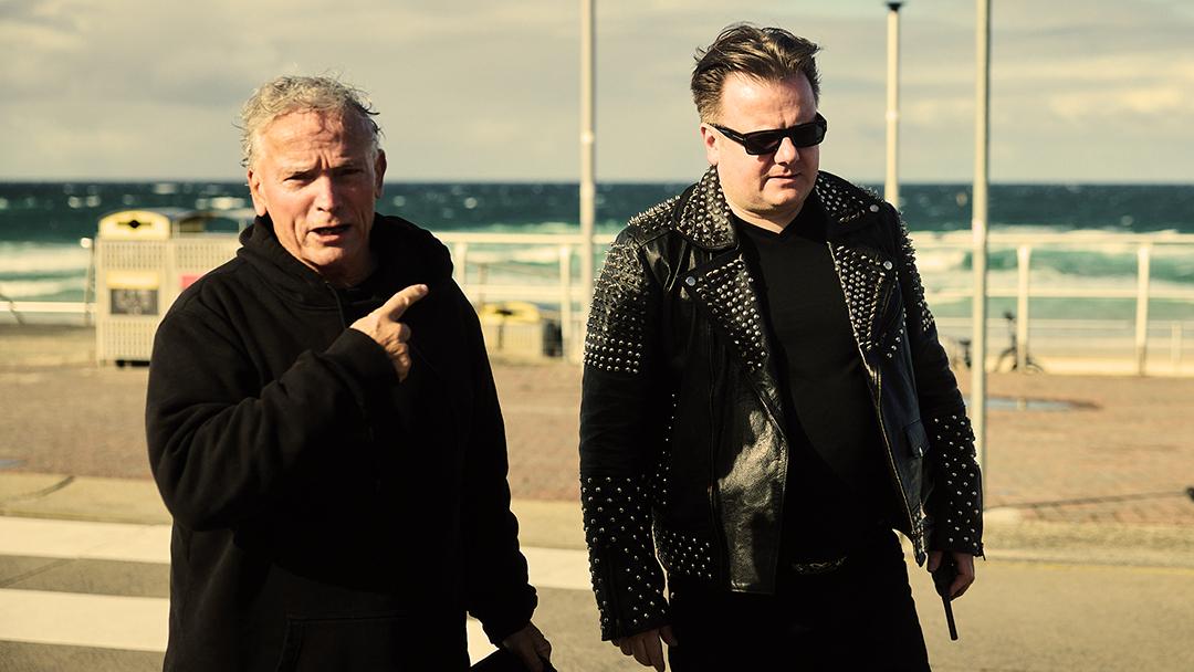 Tim's thinking, "Boy, Mel Gibson looks a lot different than I remember."