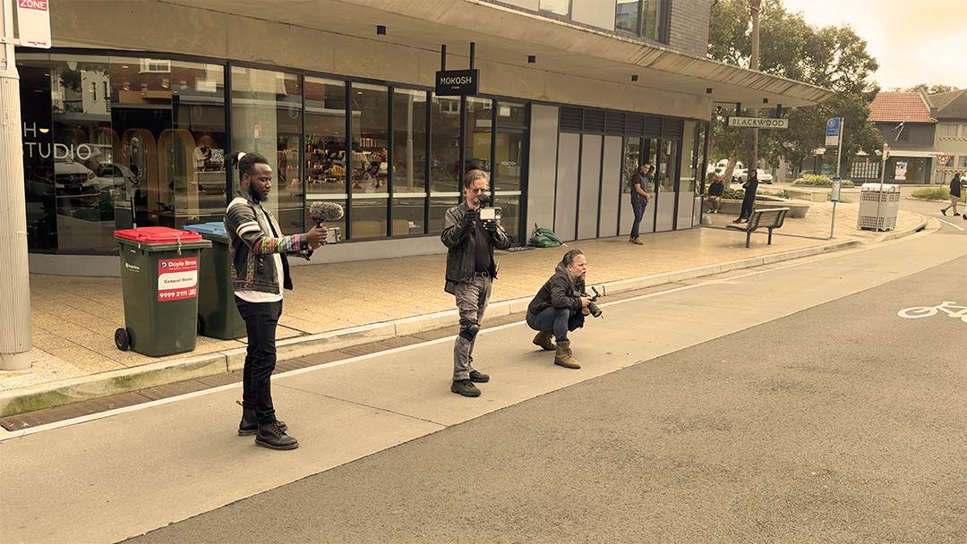 The cameramen are standing by.