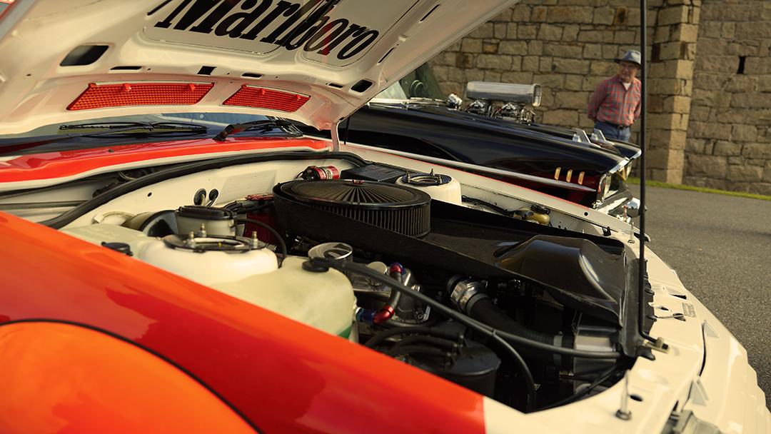 A peek under the hood of the Marlboro-mobile.