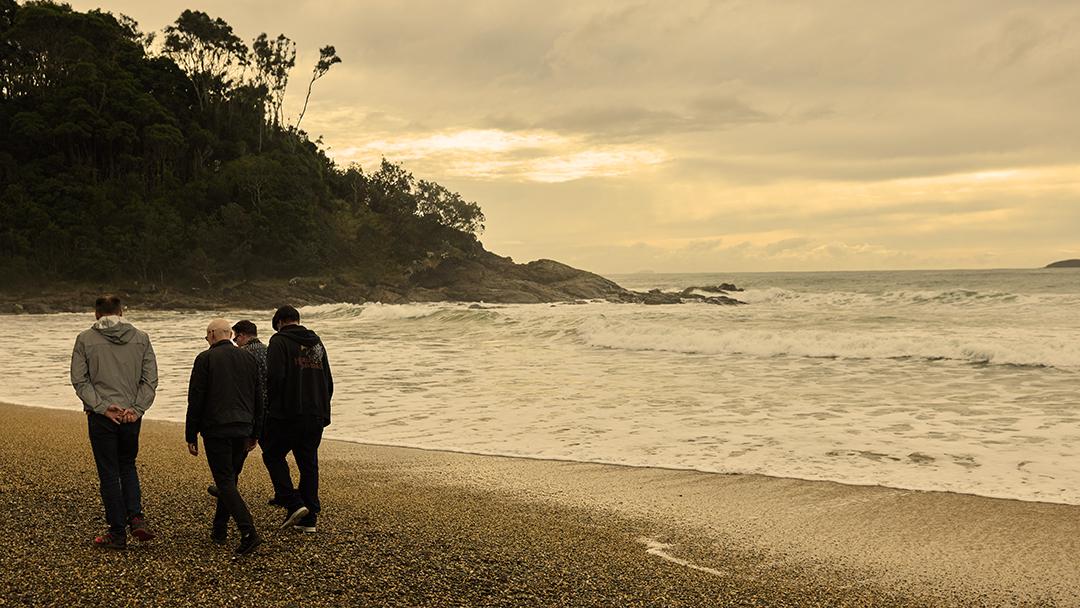A little stroll on the beach this evening.