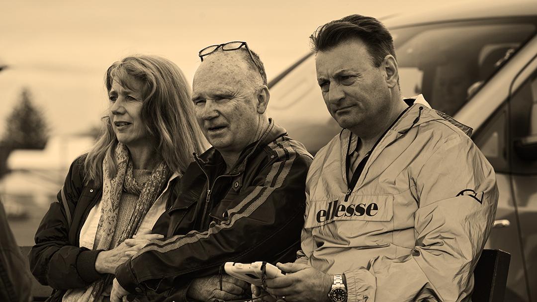 Karen, Brett, and Rocco look like they've seen a ghost.