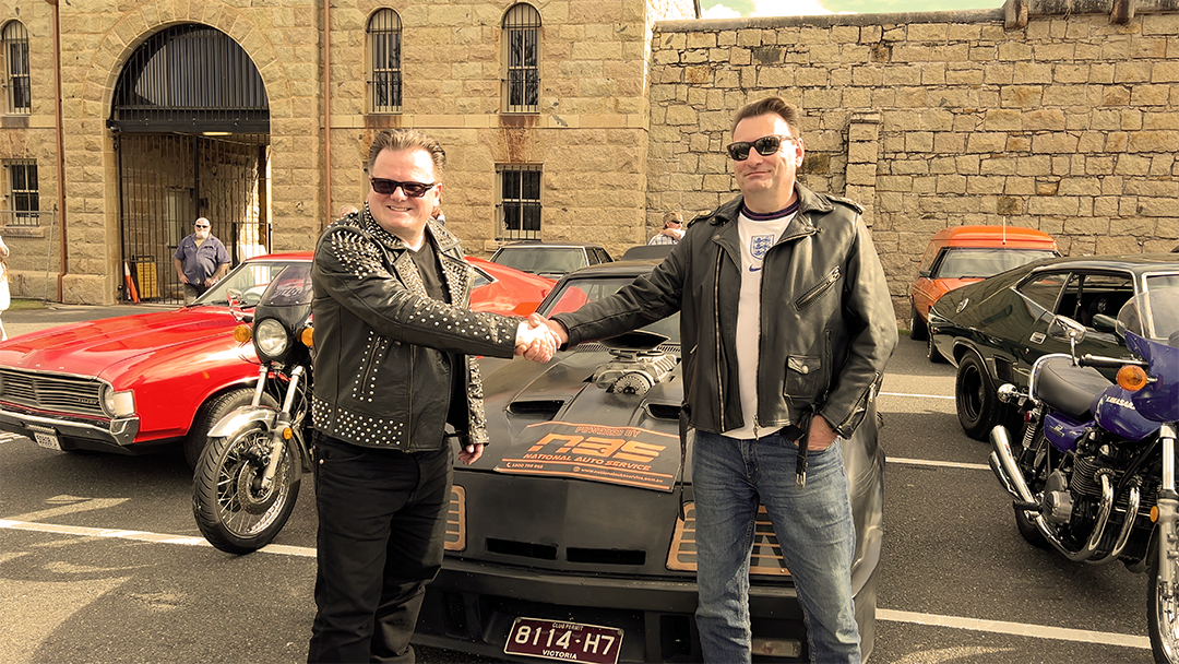 Nigel and Rocco at the Trial Bay shoot.