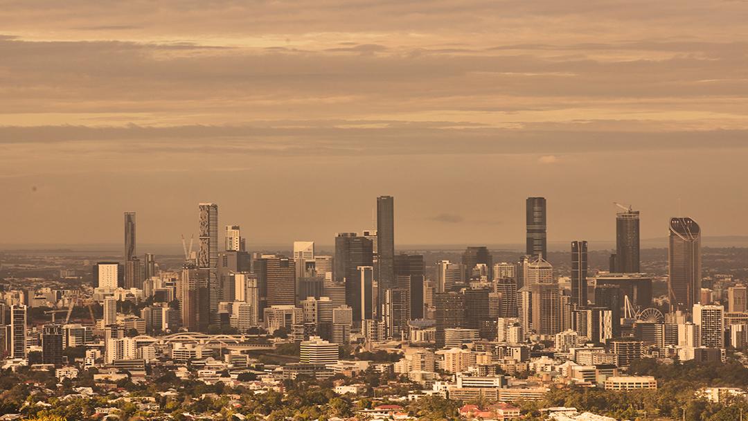 The Brisbane skyline.