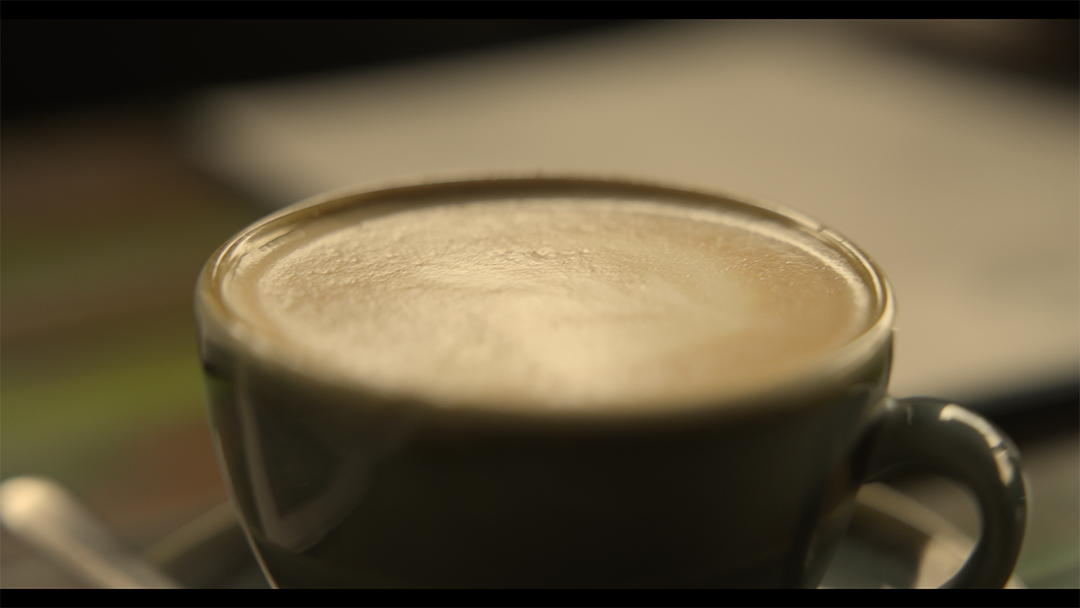 A caffeine boost to push through the last few days of shooting.