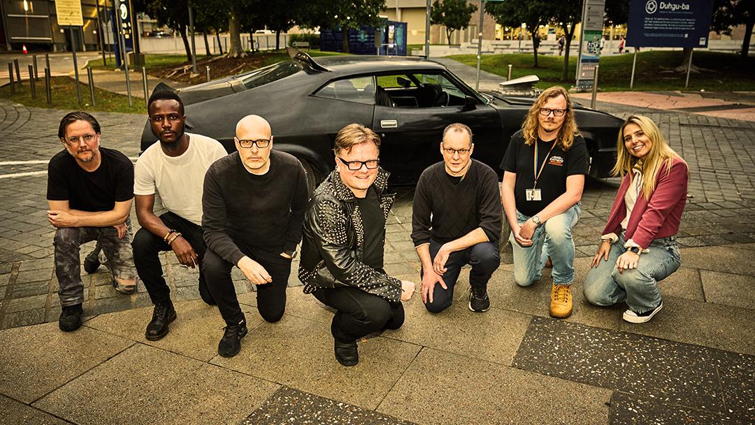 Posing with the QUT crew.