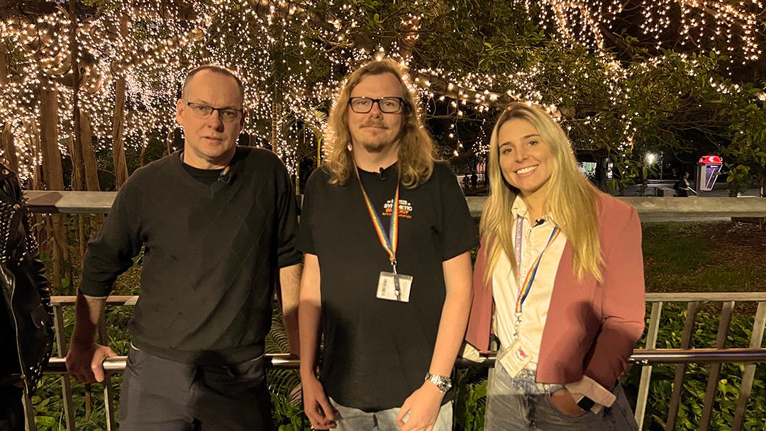 Wayne, James, and Mica at Queensland University of Technology.