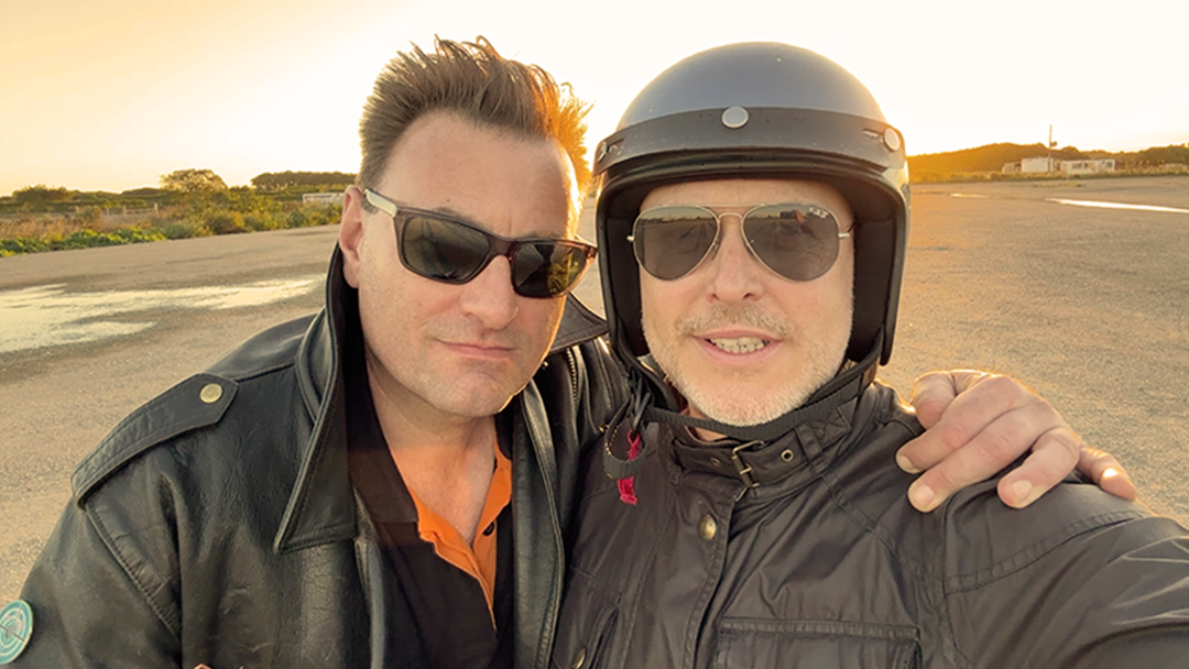 Rocco and Phill can't stop taking selfies together.