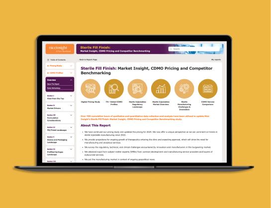 Sterile Fill Finish: Market Insight, CDMO Pricing and Competitor Benchmarking